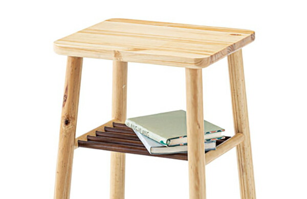 楽天市場】スツール 2脚セット 高さ60cm 木製 天然木 カウンター ハイ