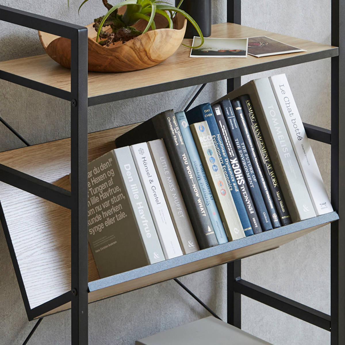 楽天市場】ブックシェルフ 幅60cm 3段 木製 アイアン （ 本棚 棚