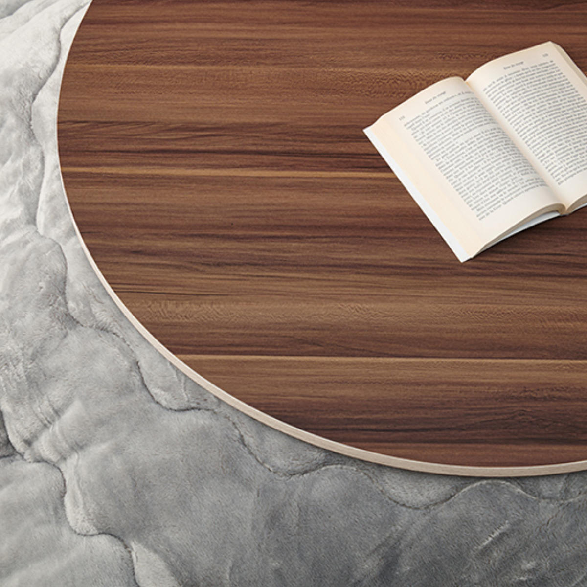 楽天市場】こたつ天板 幅80cm 円形 木目調 リバーシブル （ 送料無料