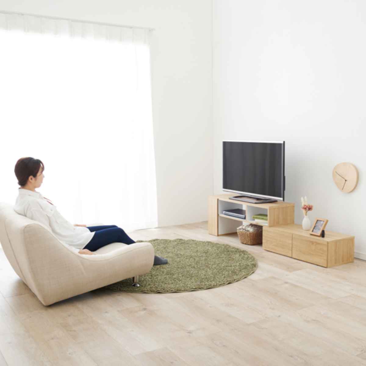 楽天市場】テレビ台 伸縮式 北欧風 引出しタイプ 幅95-169cm （ テレビ