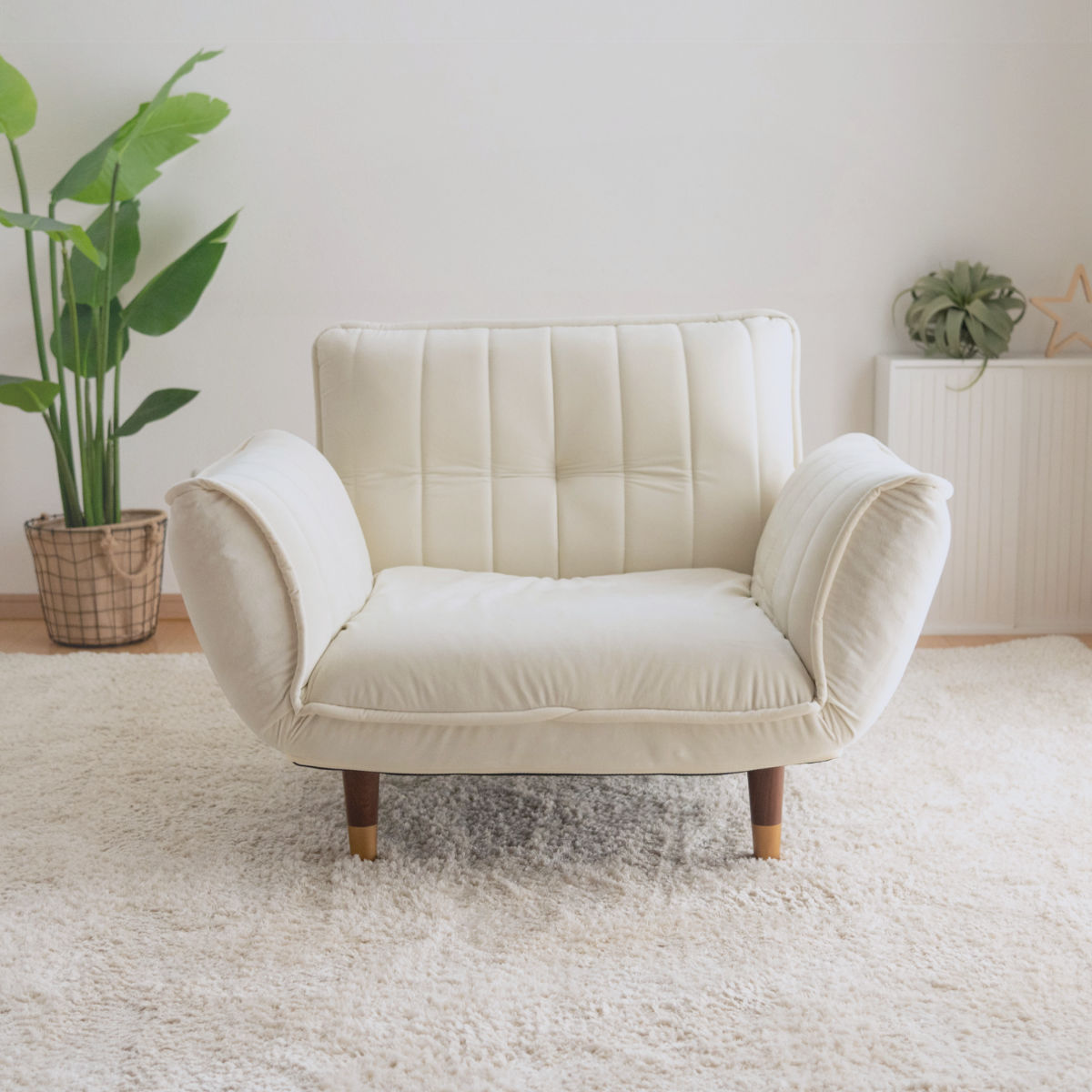 楽天市場】ソファ 幅88～127cm 1人掛け ベロア リクライニング 肘掛け