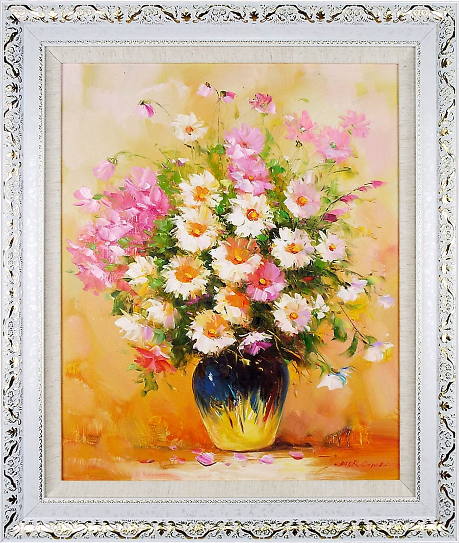 楽天市場】花の絵 絵画 油絵 アートパネル開業祝い 開院祝い「天人菊