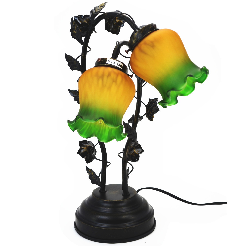 楽天市場】タッチランプ2灯 テーブルランプ レッド グリーン リリー