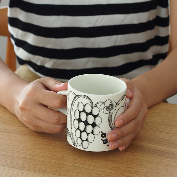 楽天市場】アラビア ブラック パラティッシ マグ 240ml / ARABIA