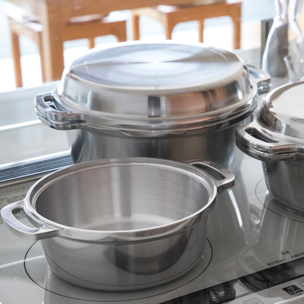 楽天市場】KING 無水鍋 18cm / king無水鍋 無水調理 アルミ 鍋 両手鍋