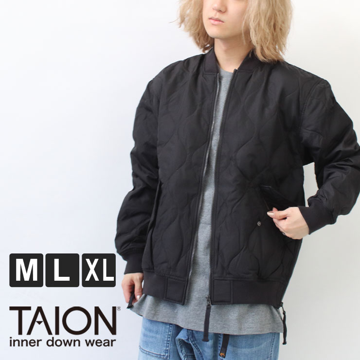 楽天市場】タイオン TAION ミリタリー MA-1 ダウンジャケット TAION
