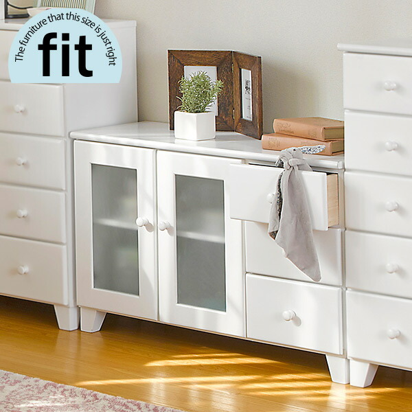 楽天市場】【完成品】 リビングボード 白 ホワイト【-fit-フィット