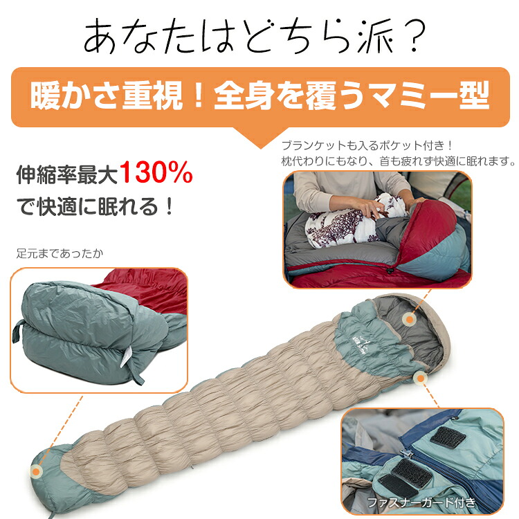 楽天市場】【20(金)10時〜5%オフCP】寝袋 シュラフ ダウン70％ 最大