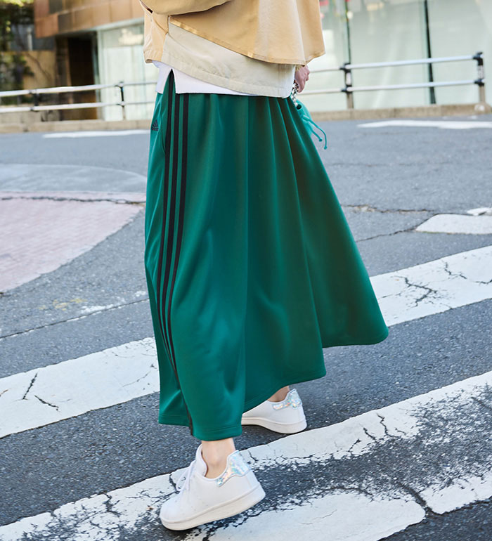 adidas ミントグリーン セーター・スカートセット adidas ミント
