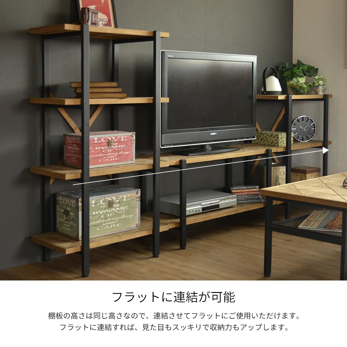 楽天市場】【2/23まで最大P10倍】ラック 3段 STALE ステイル 幅90