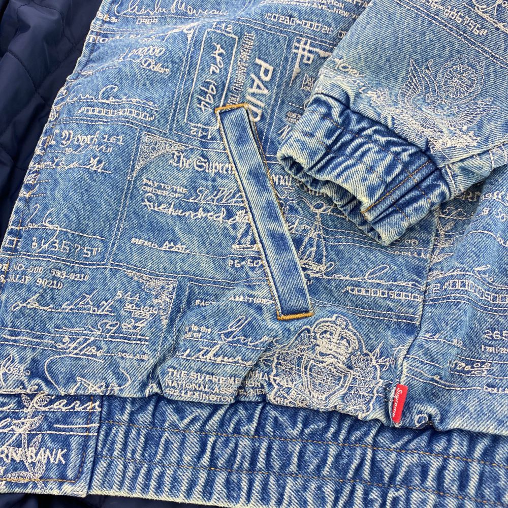 楽天市場】シュプリーム Checks Embroidered Denim Jacket （Gジャン
