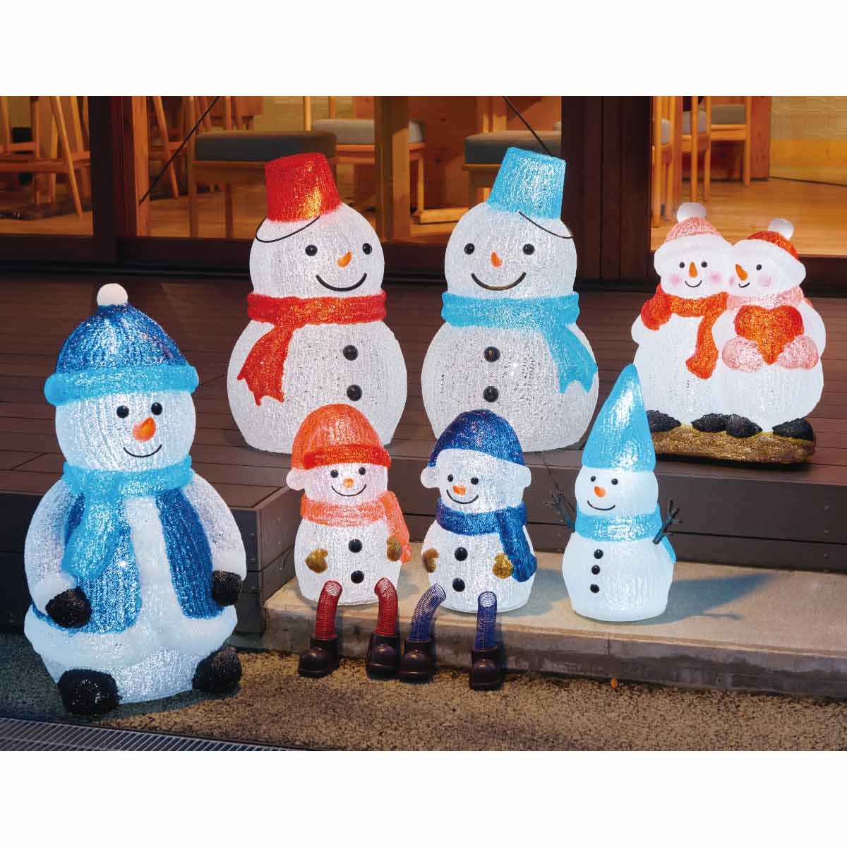 楽天市場】LEDブリリアントモチーフ 足ブラスノーマン レッド 高さ34cm