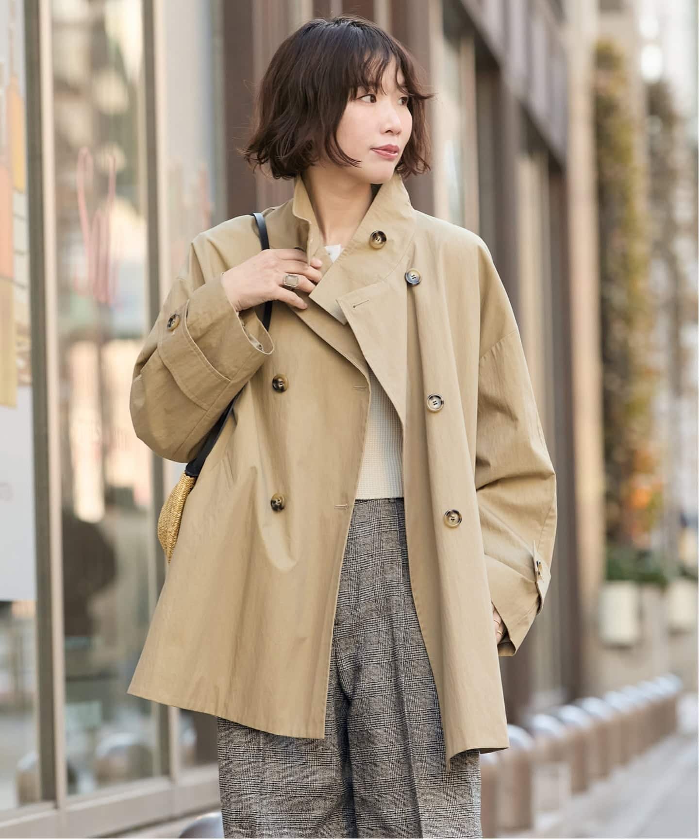 JOURNAL STANDARD L'ESSAGE｜NALYAスタンドショートコート | Rakuten