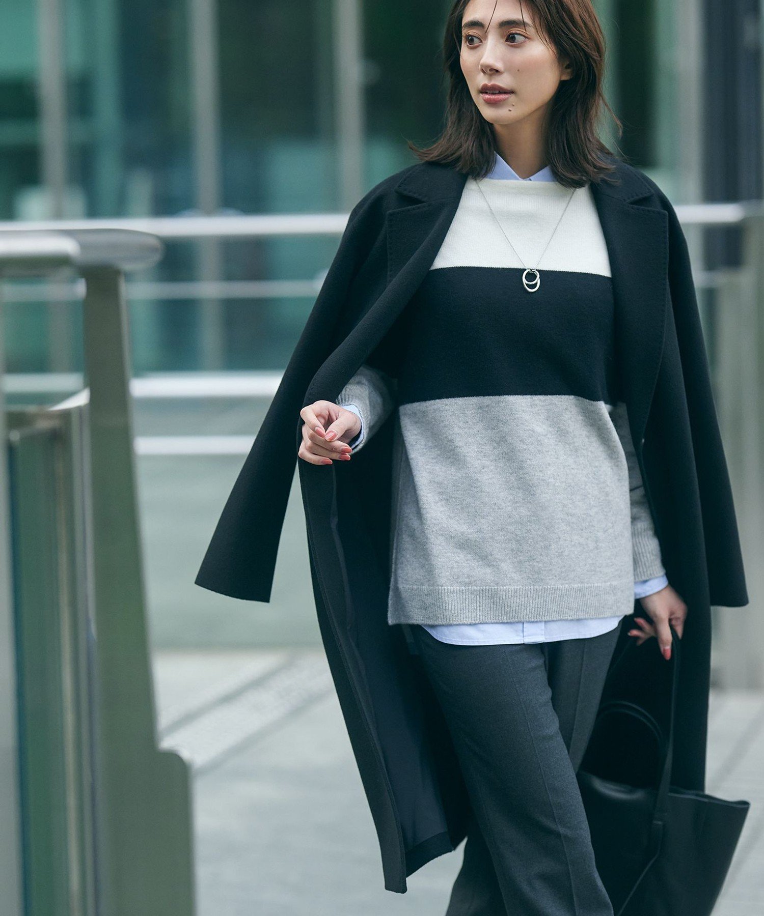 23区｜【滝沢眞規子さん着用】ウールカシミヤビーバー チェスター