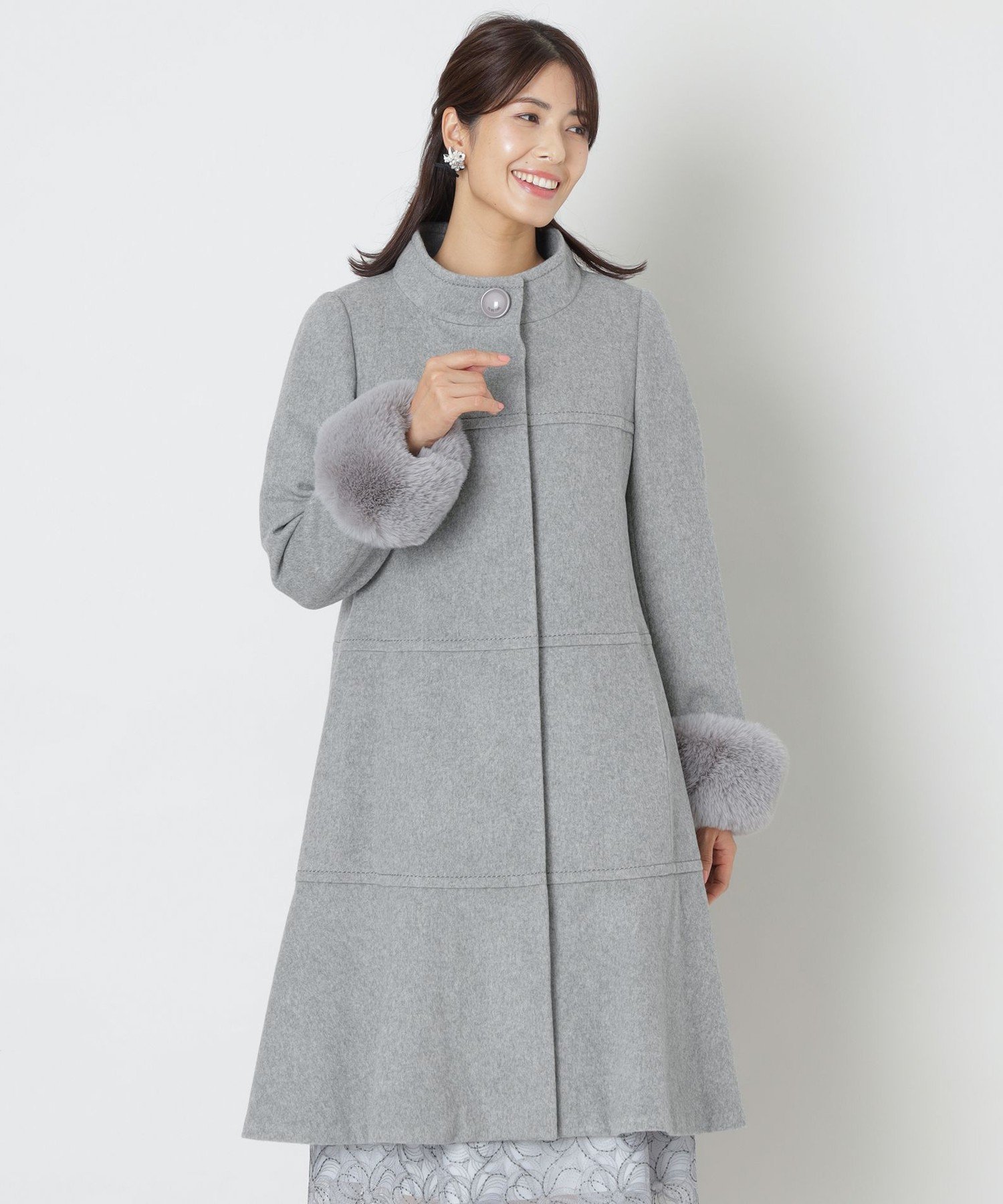 TO BE CHIC｜ウールビーバー スタンドアウェーカラーコート | Rakuten