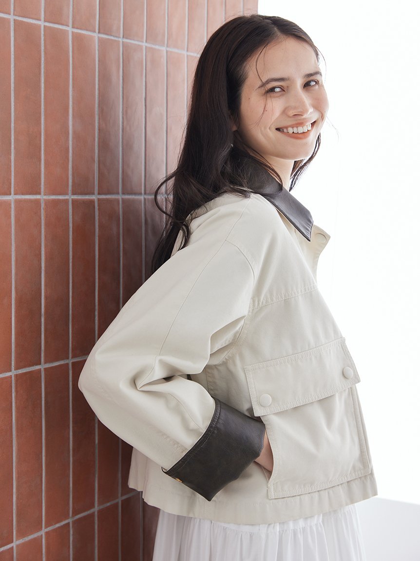 Mila Owen｜ショートテントシルエットハンティングジャケット