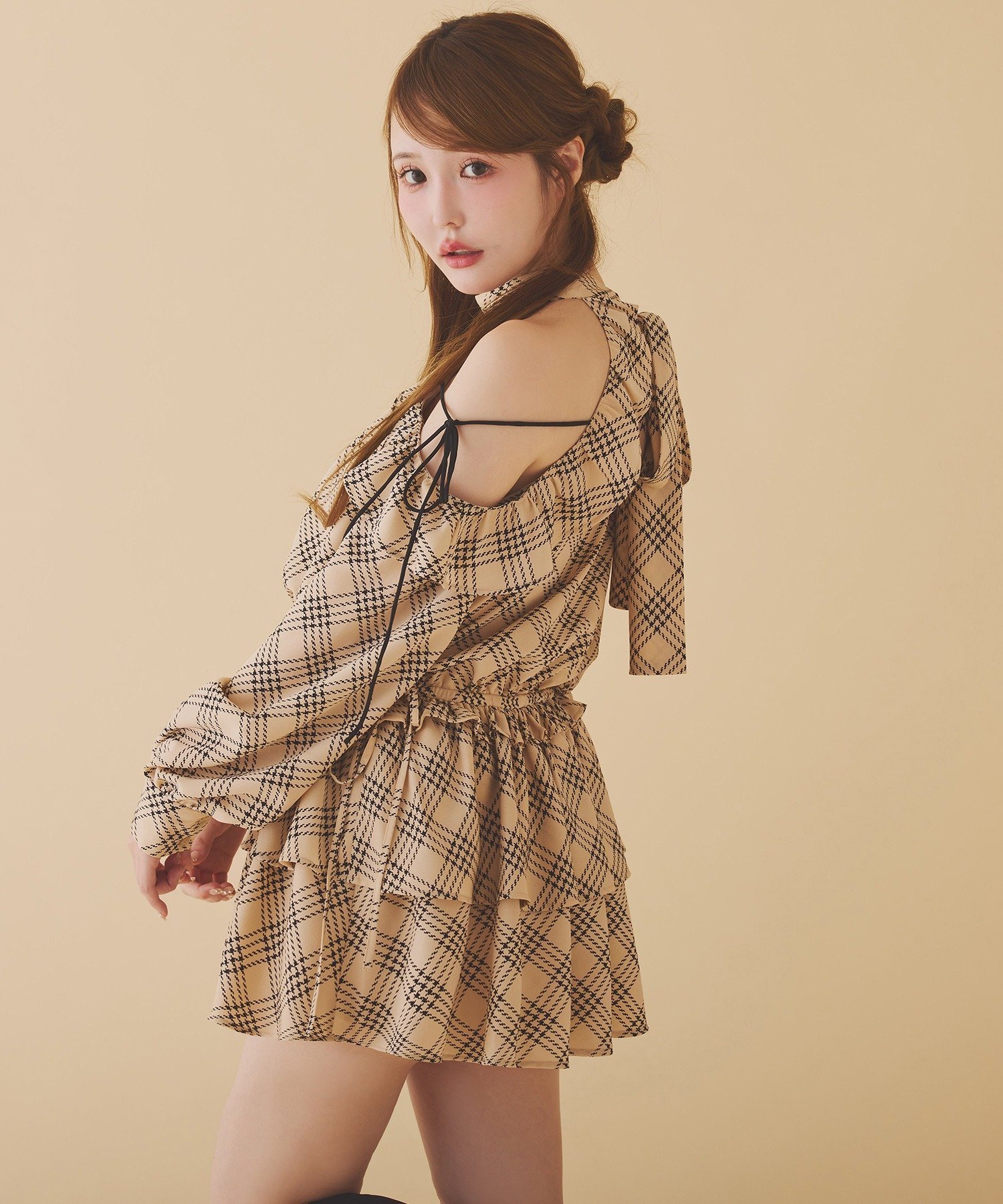 one after another NICE CLAUP｜アメスリチュニックワンピース