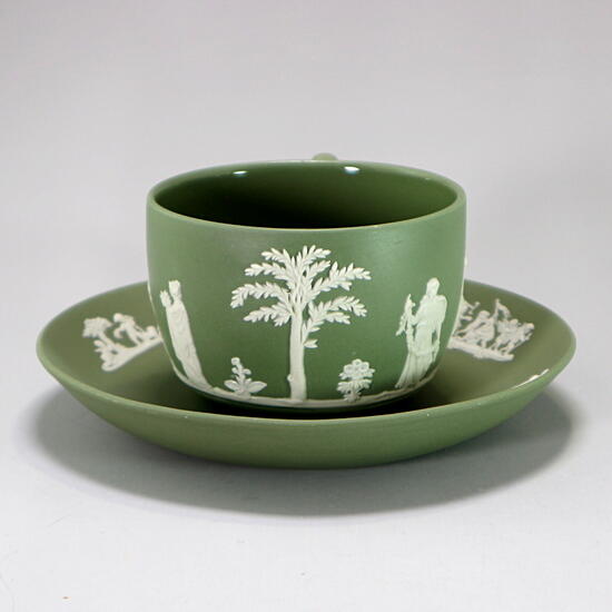 楽天市場】ウェッジウッド Wedgwood ジャスパー セージグリーン カップ