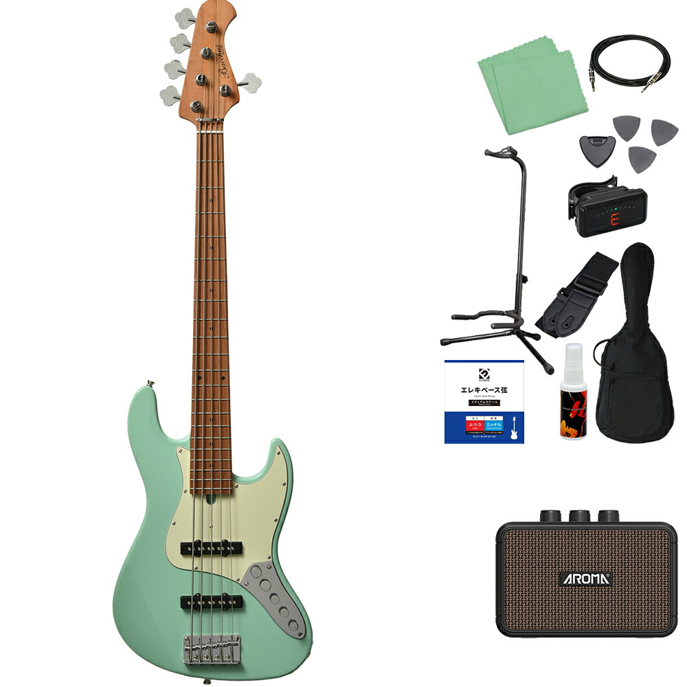 楽天市場】Bacchus WJB5-630-RSM/M-Act 5弦ベース 初心者12点セット