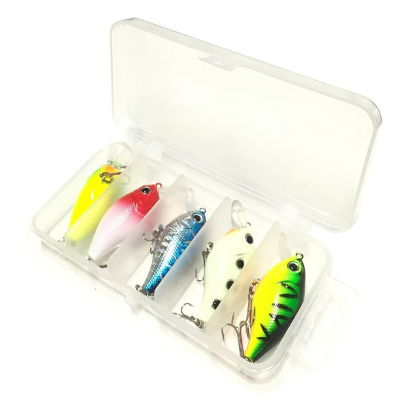 楽天市場】ルアーセット 5個 収納ケース付 クランクベイト(ハゼ