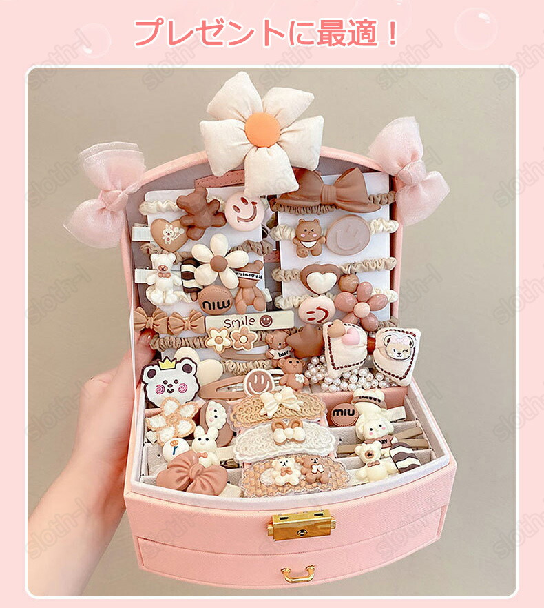 楽天市場】髪飾り ヘアクリップ ケース付き 12種類 超豪華な福袋