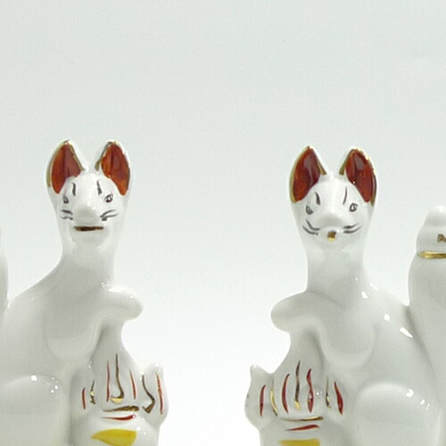 楽天市場】狐 陶器(一対) 5寸 高さ 16cm【神具 稲荷きつね キツネ お