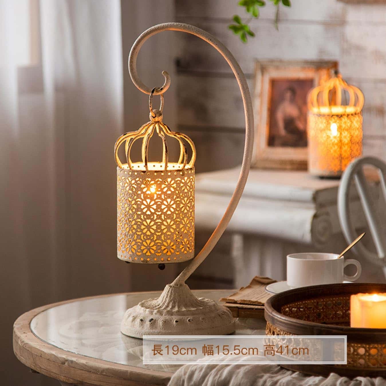 アンティーク レトロ ランプ スタンド ローソク立て 蝋燭立て ろうそく