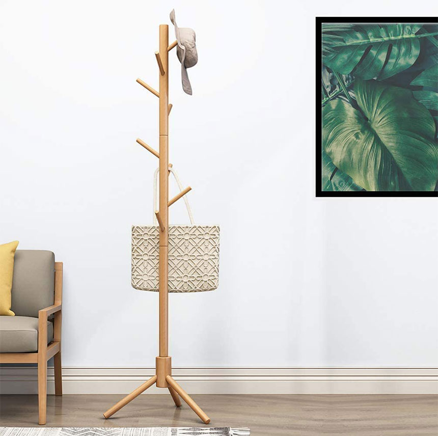 楽天市場】ポールハンガー 木製 ポールスタンド コートハンガー 北欧