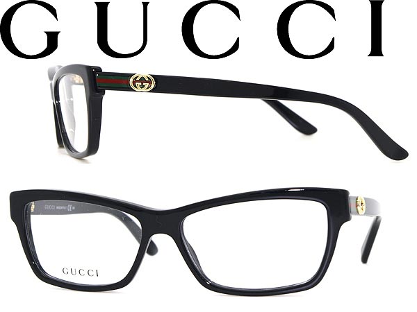 楽天市場】GUCCI 眼鏡 ブラック グッチ メガネフレーム めがね GUC-GG