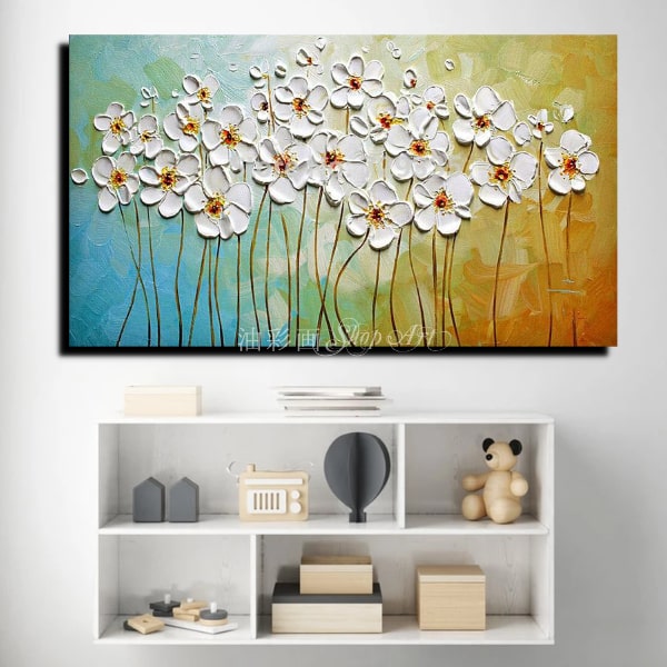 楽天市場】【絵画】【壁掛け】【手書き】【油絵】【絵】【お花の絵