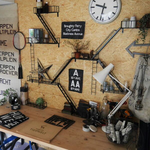 楽天市場】『fire escape Balcony L』 ウォールシェルフ かっこいい