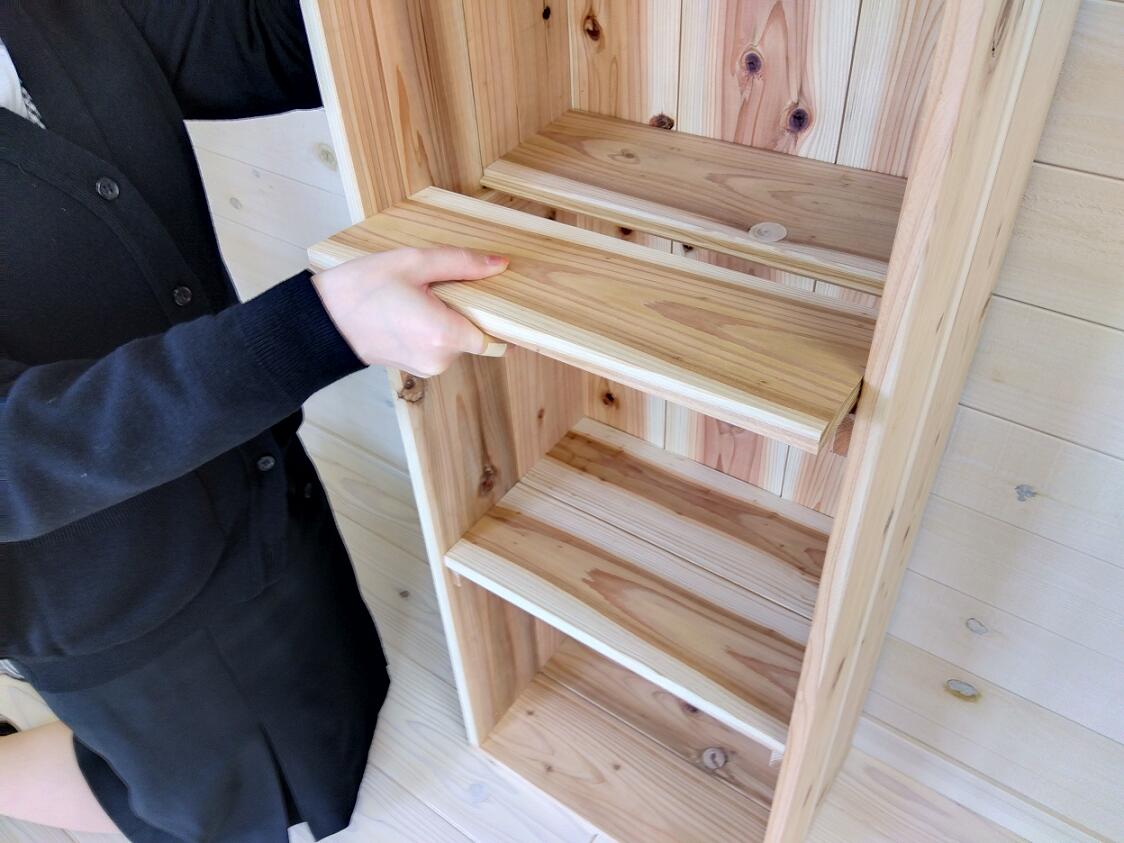 楽天市場】無垢杉板 収納 BOX 国産杉 3段（ A4 収納可 ）幅380×奥行250