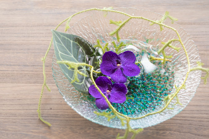 水盤［8月］ | シリーズ | ハンドメイドガラスの伝統工芸品「津軽