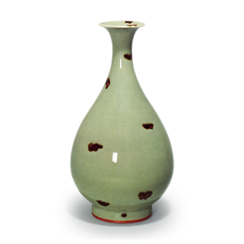 飛青磁瓶子花入 とびせいじへいしはないれ | 鶴田 純久の章 お話