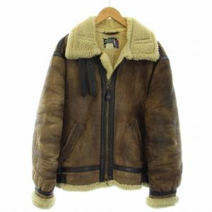 B-3 ムートンジャケット フライトジャケット ジップアップ 42 XL
