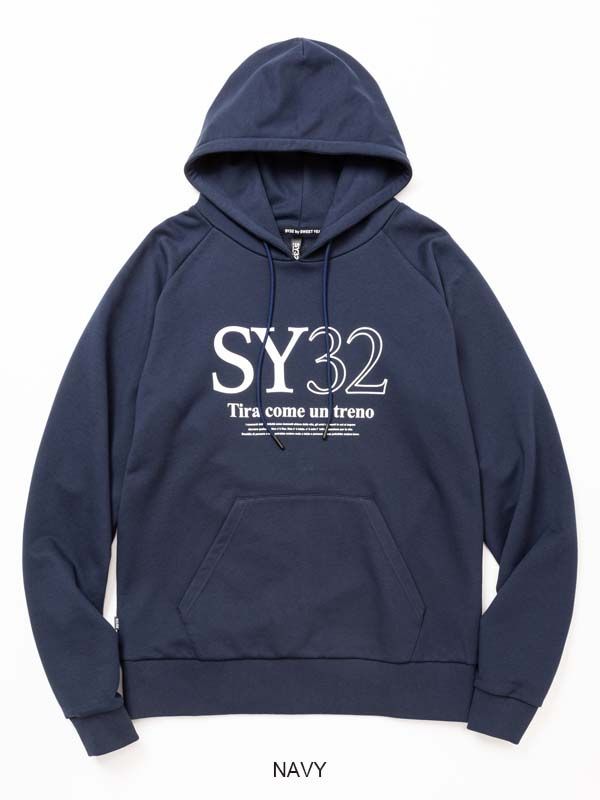 SY32 by SWEET YEARS - SERIF LOGO P/O HOODIE | パーカー | ネイビー