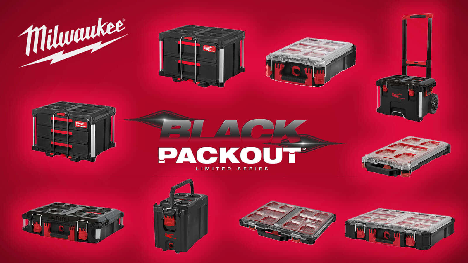 ミルウォーキー BLACK PACKOUTを取り扱い開始、数量限定のブラック