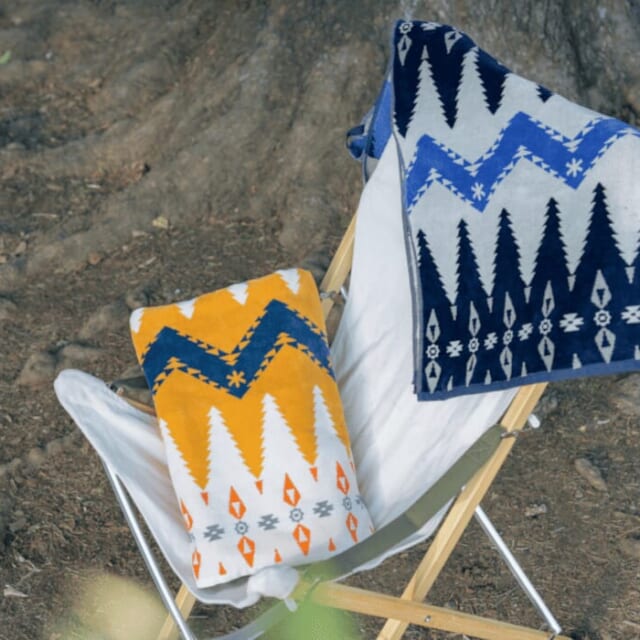 スノーピークとペンドルトンの、春夏らしい爽やかなコラボタオル