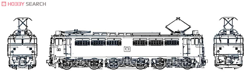 16番(HO) 国鉄 EF65-500番台 1次型F型 513～517 (特急色) (塗装済み