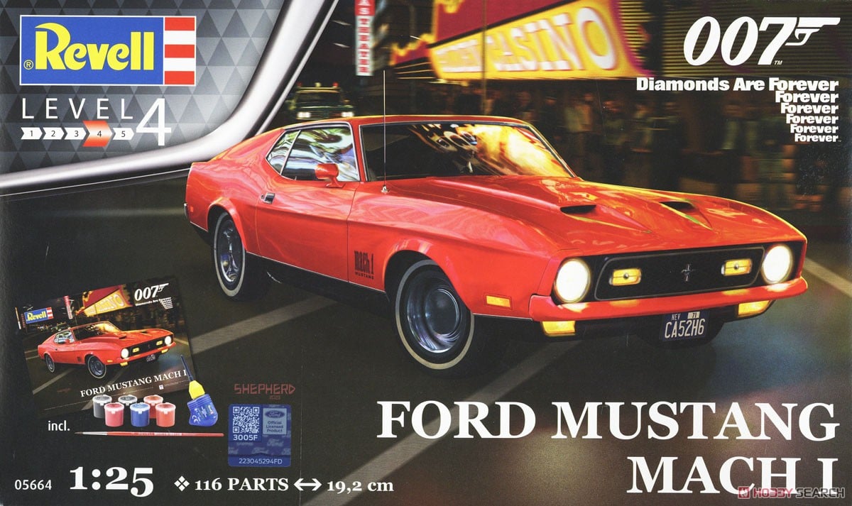 フォード マスタング `007ダイヤモンドは永遠に` (プラモデル