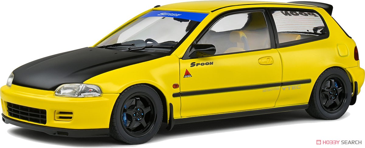 ホンダ シビック EG6 スプーン バージョン 1991 (イエロー) (ミニカー