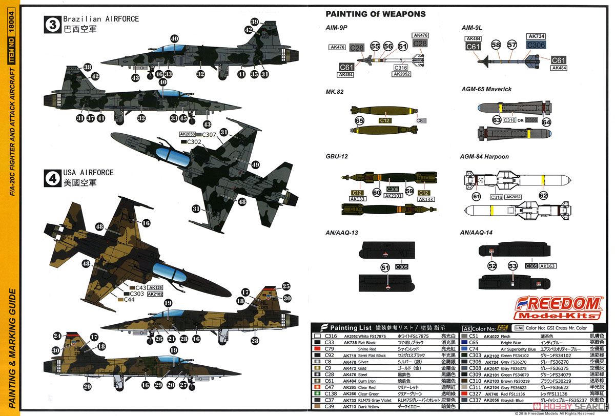 F/A-20C タイガーシャーク 戦闘機/攻撃機 もしもバージョン