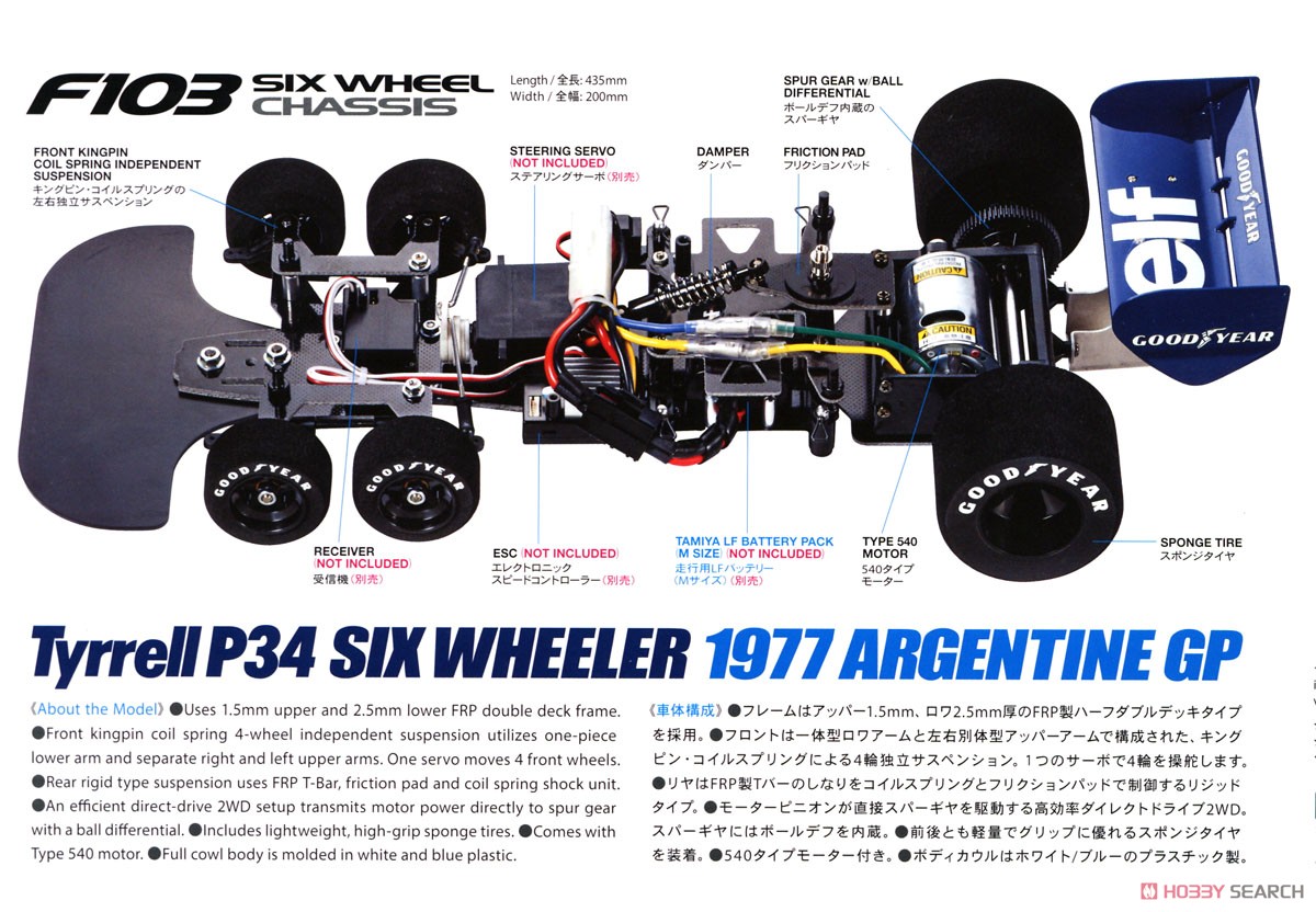 タイレルP34 1977 アルゼンチンGP (ラジコン) - ホビーサーチ ミニ四駆他