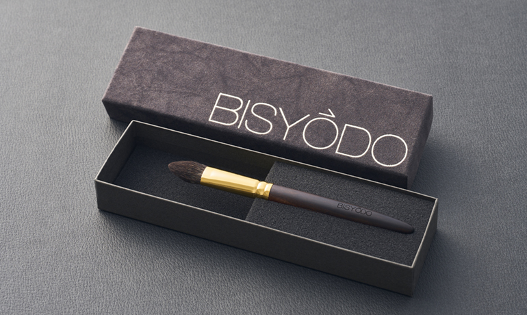 ハイライトブラシ アイメイク用灰リス丸平型ハイライトブラシ | 化粧筆