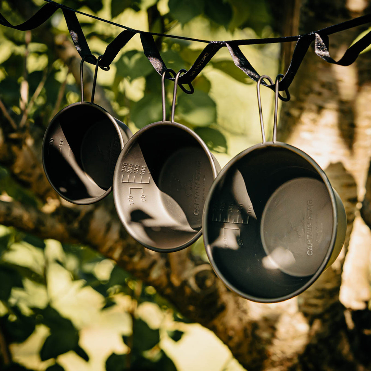 ステンレス カラーシェラカップ320ml（オキツモブラック