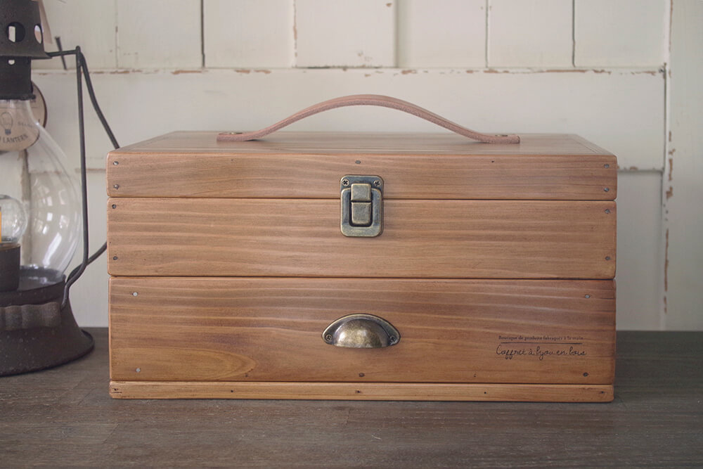 アンティーク風ツールドロワーボックス｜手作り収納木製ケース｜通販