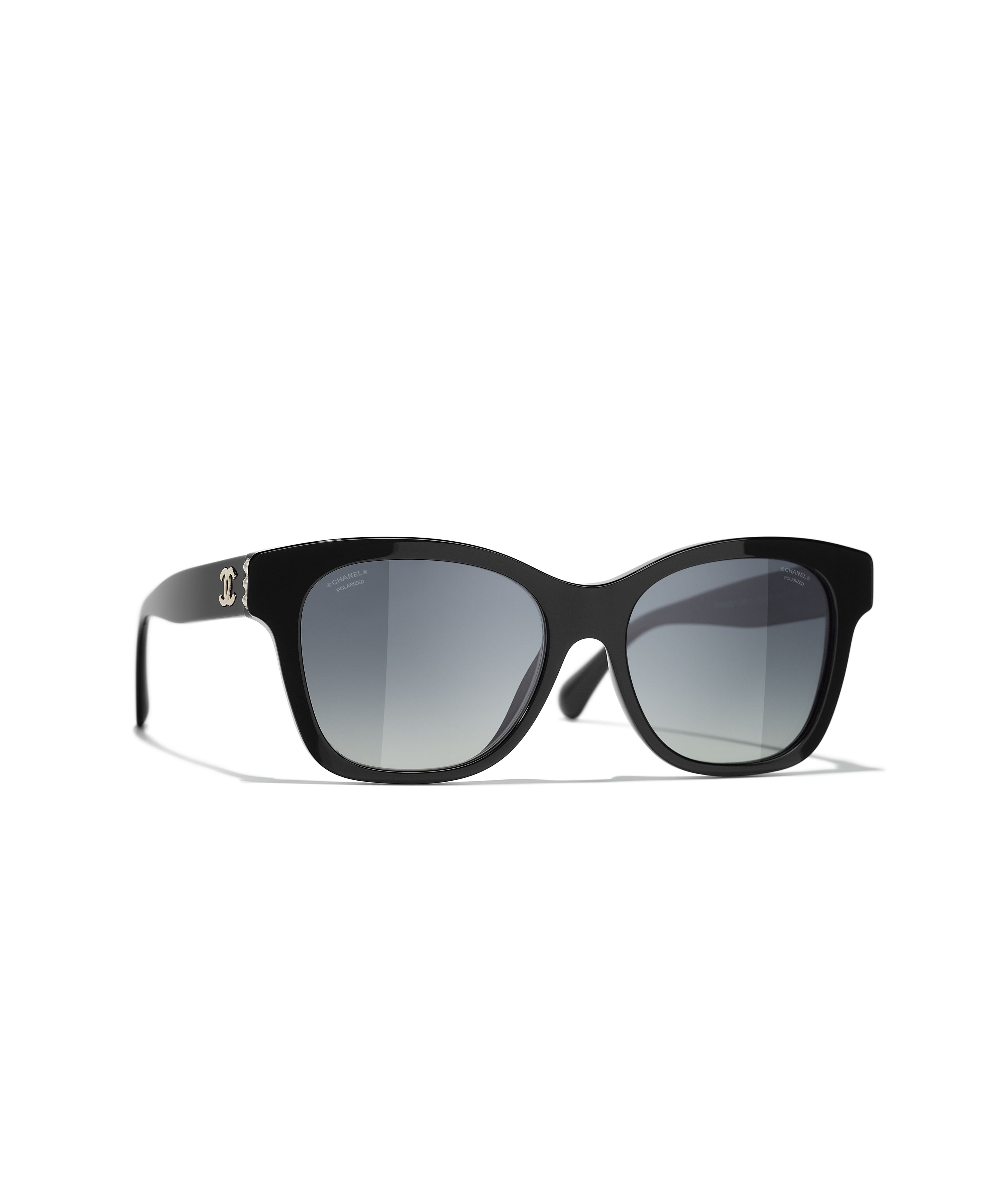 CHANEL Sunglasses: Square Sunglasses, acetate & strass — Fashion