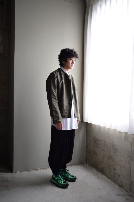 SALE】m's braque (エムズ ブラック) NO-COLLAR REVERSIBLE CHINA