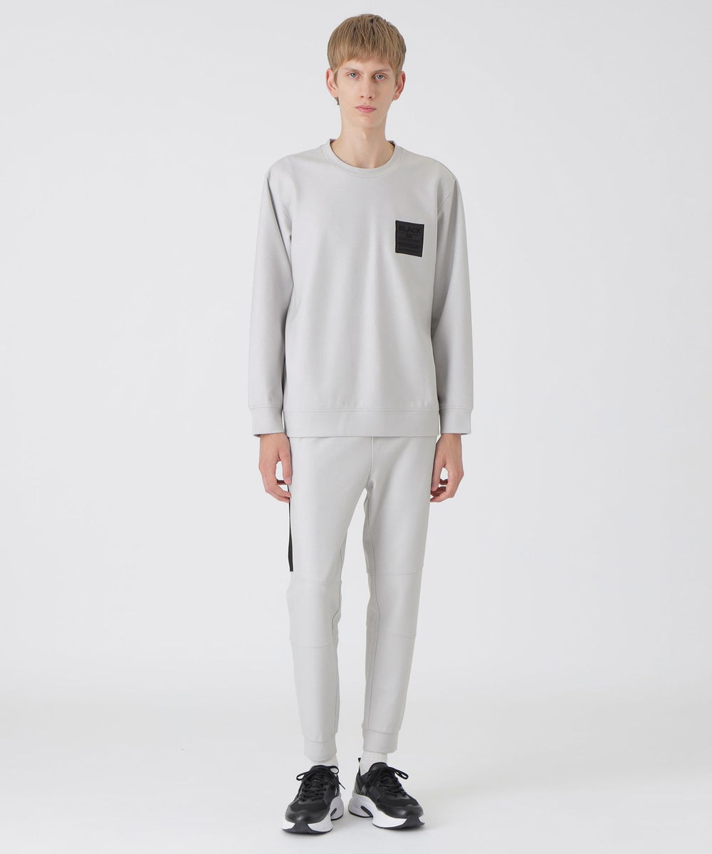 BLACK lab.】ダウンファブリックロゴスウェットシャツ（カットソー