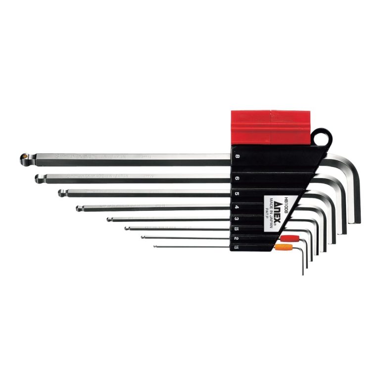 ボールポイントレンチ 8本組 マグキャッチ付 | ANEXブランドの